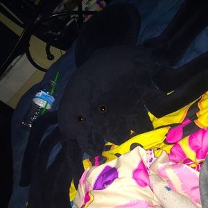 Black spider stuffed animal